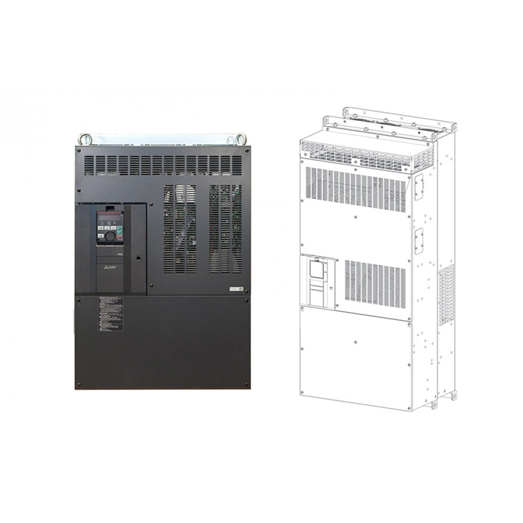 550HP 460V Mitsubishi F800 VFD, Inverter, AC Drive FR-F842-07700-3-60+FR-CC2-H355K-60 (FR-F842-07700-3-60+FR-CC2-H355K-60)