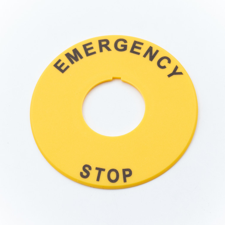 Galt Electric, X22 Series, Name Plate, Emergency Stop (E-Stop) Nameplate, GX22-R01C-E (GX22-R01C-E)