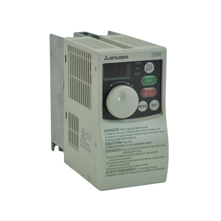 1/8HP 115V Mitsubishi VFD, Inverter, AC Drive FR-S510W-0.1K-NA (FR-S510W-0.1K-NA)