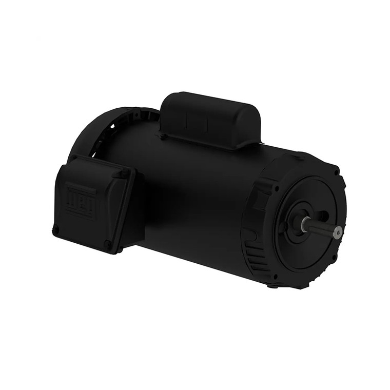 WEG, AC Motor, 0.5 HP, 1800 RPM, W56C, Single Phase, 115/208-230 V, 60 Hz (.5018ES1BW56CFL-S)
