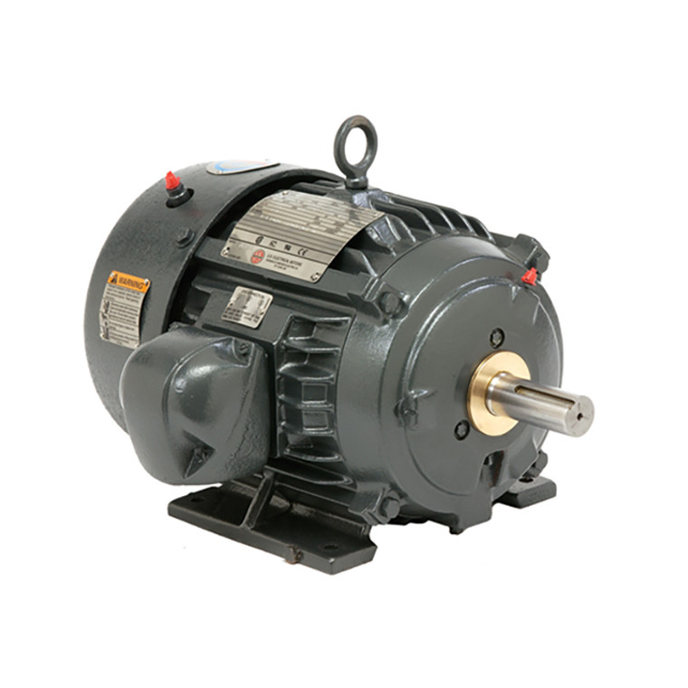 US Motors (Nidec), AC Motor, 8D10P1G, 10 HP, 3600 RPM, Three Phase, 575 V, 60 Hz, 215T (8D10P1G)