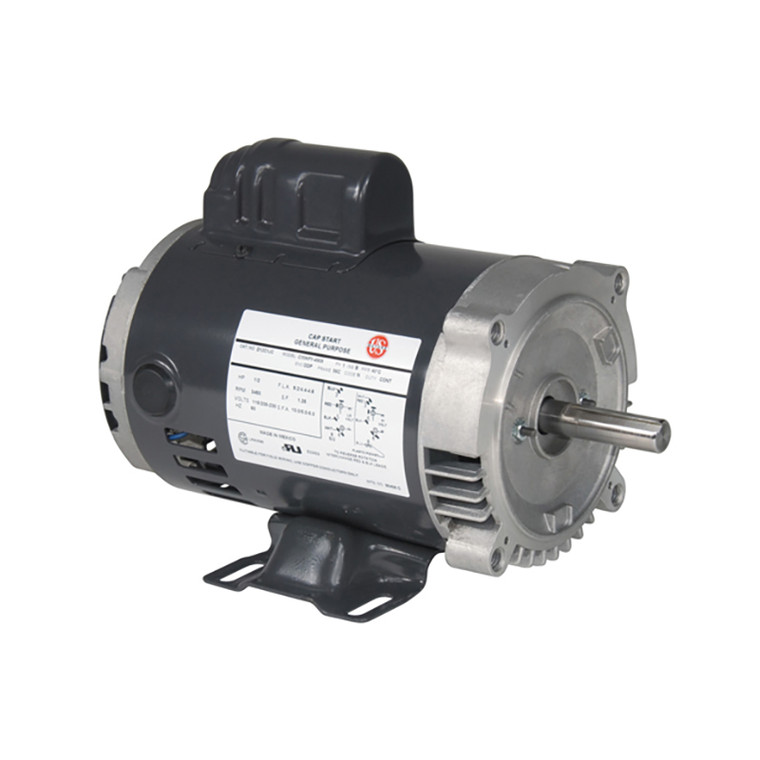 US Motors (Nidec) AC Motor 1.5 HP, 3600 RPM, Single Phase, 115/208-230 V, 60 Hz, 143TC (D32C1J14C)