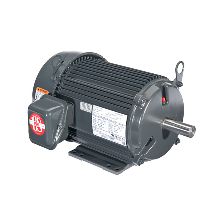 US Motors (Nidec), AC Motor, U10P1G, 10 HP, 3600 RPM, Three Phase, 575 V, 60 Hz, 215T (U10P1G)