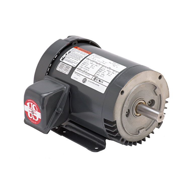 US Motors (Nidec), AC Motor, U13P2GC, 0.33 HP, 1800 RPM, Three Phase, 575 V, 60 Hz, 56C (U13P2GC)