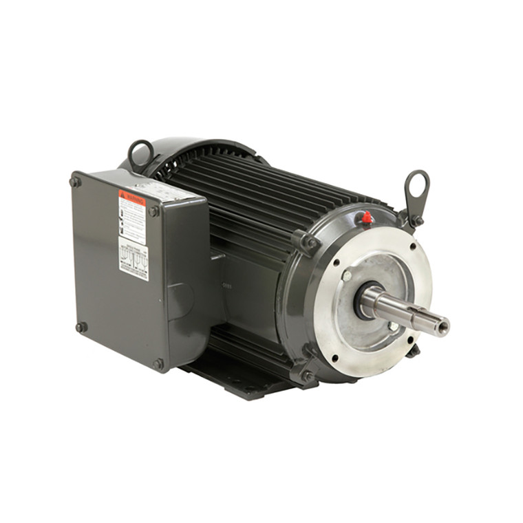 US Motors (Nidec), AC Motor, UJ5C1K18M, 5 HP, 3600 RPM, Single Phase, 230 V, 60 Hz, 184JM (UJ5C1K18M)