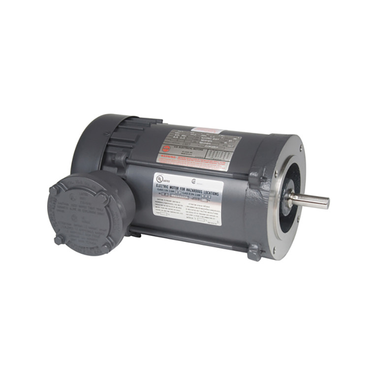 US Motors (Nidec), AC Motor, Y12S2BCR, 0.5 HP, 1800 RPM, Three Phase, 230/460 V, 60 Hz, 56C (Y12S2BCR)