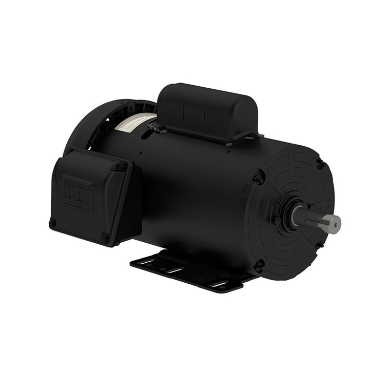 WEG, AC Motor, 00118ES1E143T-S, 1 HP, 1800 RPM, 143, 5T, Single Phase, 208-230/460 V, 	60 Hz (00118ES1E143T-S)