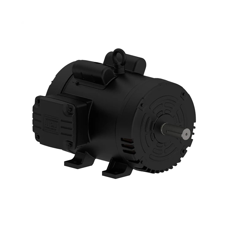 WEG, AC Motor, 00536OS1C184T, 5 HP, 3600 RPM, 184T, Single Phase, 208-230 V, 60 Hz (00536OS1C184T)