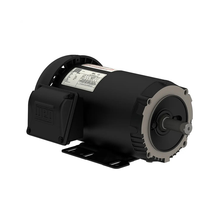 WEG, AC Motor, 00156ET3H143T-S, 1.5 HP, 3600 RPM, 143, 5T, Three Phase, 575 V, 60 Hz (00156ET3H143T-S)