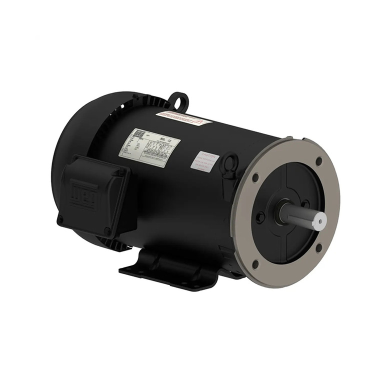 WEG, AC Motor, 00212ET3E184TC-S, 2 HP, 1200 RPM, 182, 4TC, Three Phase, 230/460 V, 60 Hz (00212ET3E184TC-S)