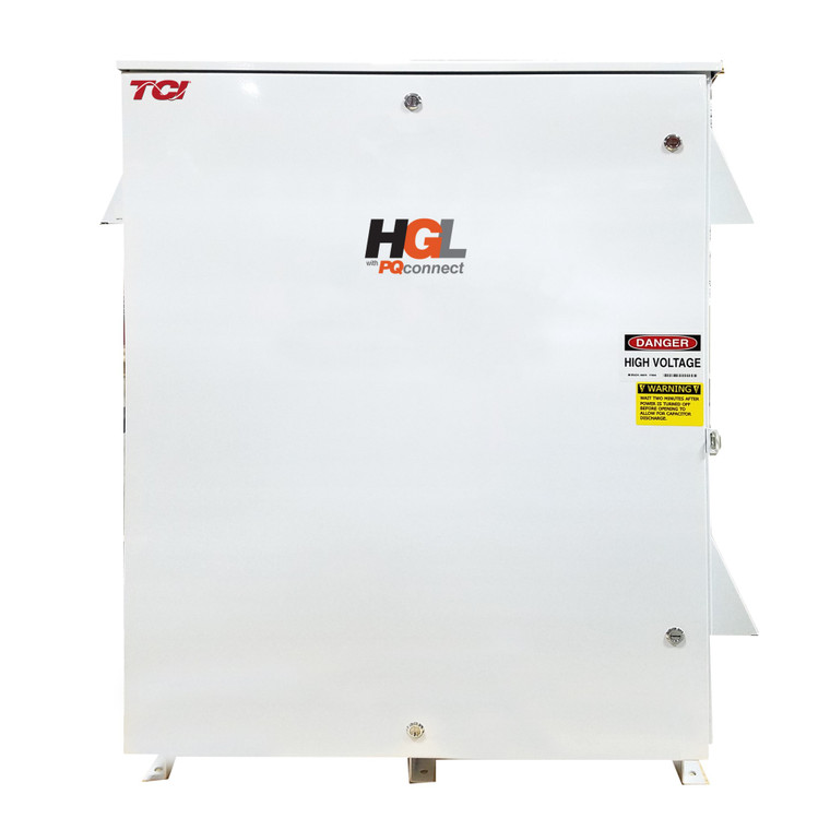 TCI HGL Harmonic Filter, 75HP, 96A, 480V, IP 00, PQconnect w/ Modbus RTU, w/ Contactor (HGL0075AW0C1000)