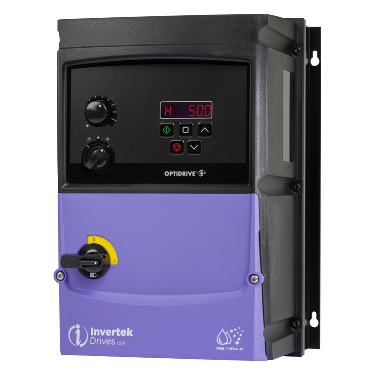 15HP, 480V, Invertek OptiDrive E3 VFD (ODE-3-340240-3F4B-EIP)