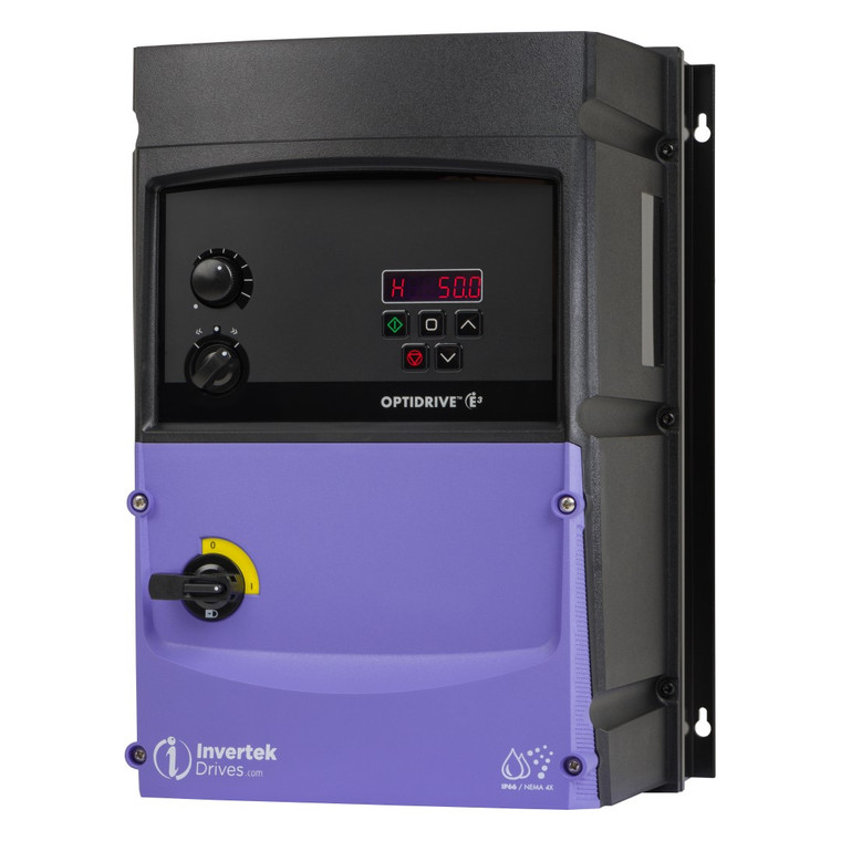 25HP, 480V, Invertek OptiDrive E3 VFD (ODE-3-440390-3F4B-EIP)
