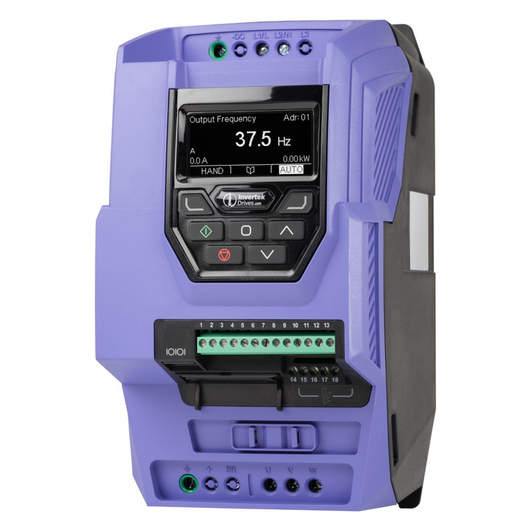 15HP, 600V, Invertek OptiDrive Eco VFD (ODV-3-360170-3012-MN)