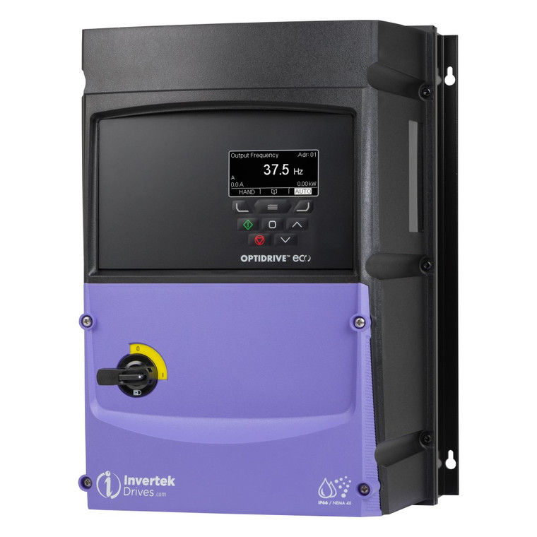 30HP, 480V, Invertek OptiDrive Eco VFD (ODV-3-440460-3F1A-MN)