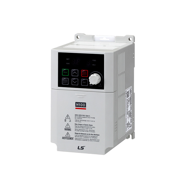 LSLV0004M100-SEONNA VFD, 0.5HP, 2.4A, 120V, IP20, Single phase input, 3-phase output (LSLV0004M100-SEONNA)