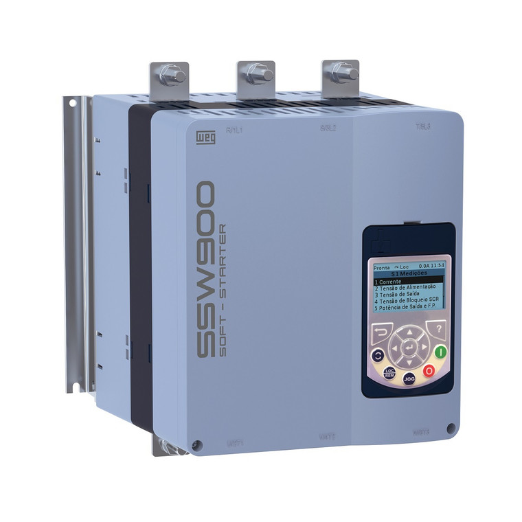 75 HP at 230 V, 150 HP at 460 V, 200 A, WEG SSW900 Series Soft Starter (SSW900C0200T5E2B)