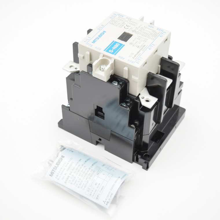 30 HP at 230V, 60 HP at 460V  Non-Reversing AC Contactor, Mitsubishi S-N80AC100V (S-N80AC100V)