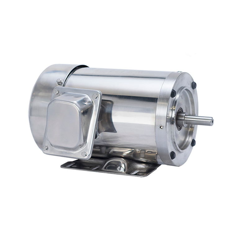Galt Electric TEFC Stainless Steel Motor GST00104-56C-K, 1HP, 1800RPM, 3-Phase, 208,230,460V, 60Hz, 56C (GST0010-4-56C-K)