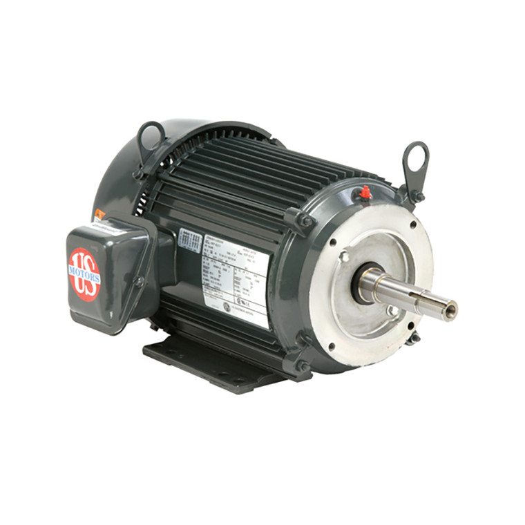 US Motors (Nidec), AC Motor, UJ3P1DM, 3 HP, 3600 RPM, Three Phase, 208-230/460 & 190/380 V, 60 , 50 Hz, 182JM (UJ3P1DM)