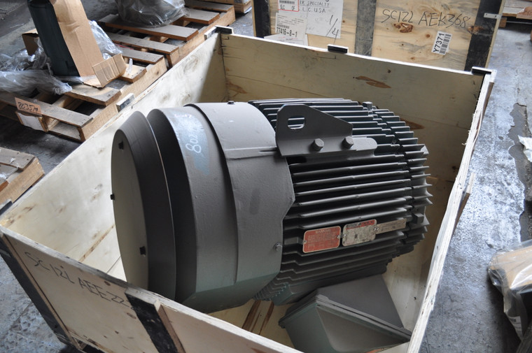 75 HP, 1200 RPM, 230/460 V, Reliance Surplus Electric Motor (W17-802974)