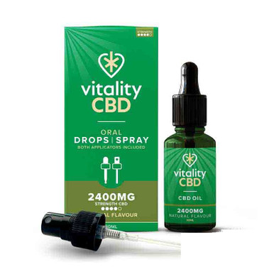 Vitality CBD Natural Dual Applicator 2400mg — buy online at VapeCity UK