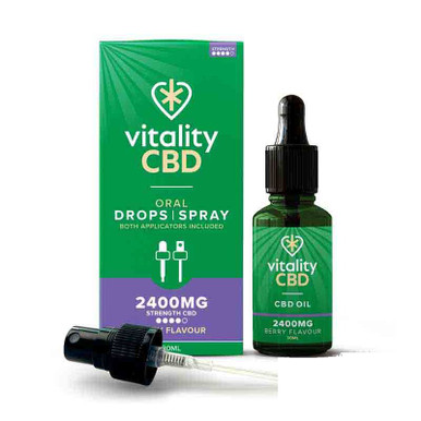 Vitality CBD Berry Dual Applicator 2400mg — buy online at VapeCity UK