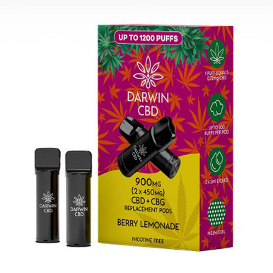 Darwin CBD+CBG (2 x ) Berry Lemonade — buy online at VapeCity UK