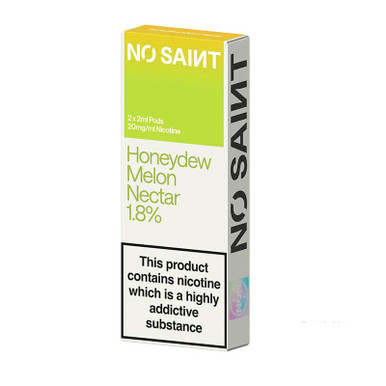 NO SAINT Prefilled Pods Honeydew Melon Nectar 18mg — buy online at VapeCity UK