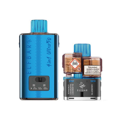 ELFBAR 4 in 1 Ultra50 Prefilled Pod Kit Berry Edition 20mg — buy online at VapeCity UK