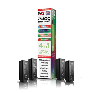 IVG 2400 4 In 1 Reload Pods 8ml Apple Edition 20mg — buy online at VapeCity UK