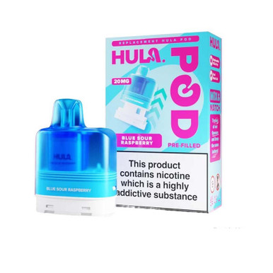 HULA Prefilled Pods Blue Sour Raspberry 20mg — buy online at VapeCity UK
