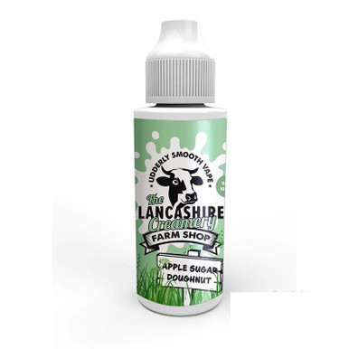 The Lancashire Creamery Farm Shop 100ml Apple Sugar Doughnut 100ml — buy online at VapeCity UK