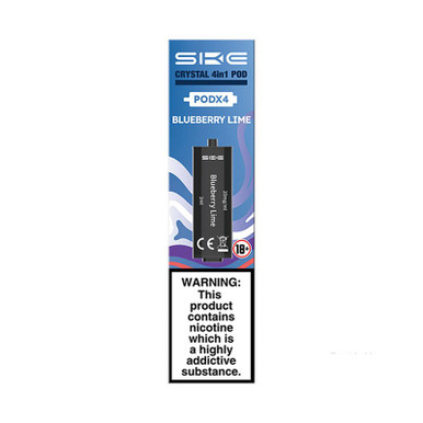 SKE Crystal 4 in 1 2400 Pre filled Flavour Pods Blueberry Lime 20mg — buy online at VapeCity UK