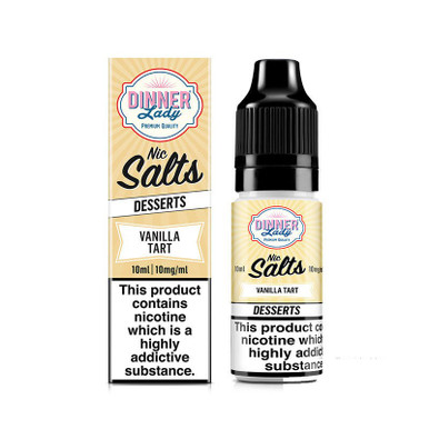 Dinner Lady Vanilla Tart 10mg — buy online at VapeCity UK