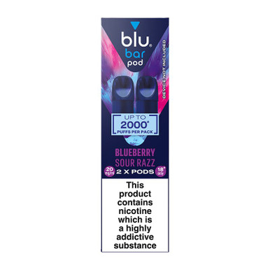 Blu Bar Pod Prefilled Pods 2 Pack (Outer of 6)