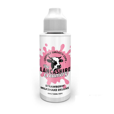 The Lancashire Creamery Strawberry Milkshake Deluxe 100ml