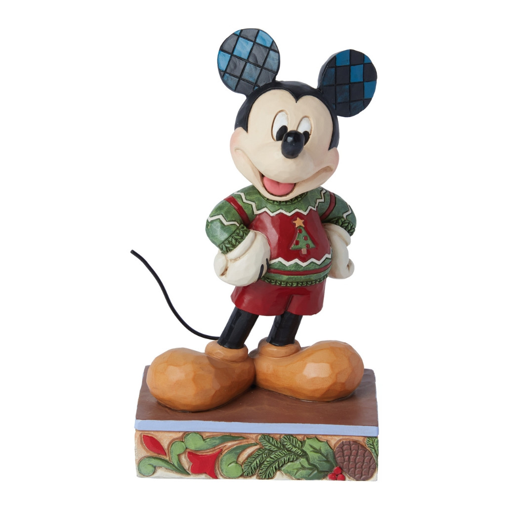 Jim Shore Disney Traditions Mickey Christmas Sweater Figurine