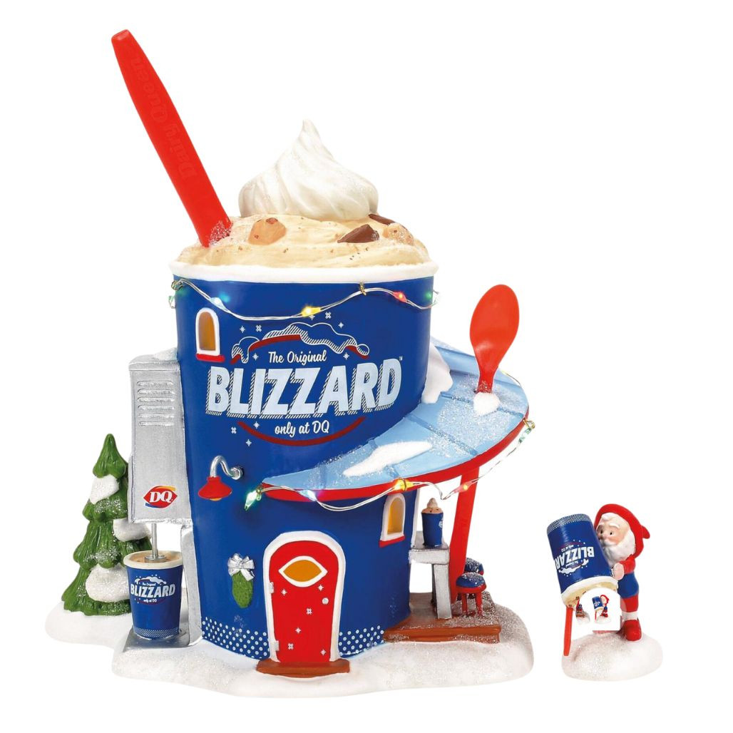 Department 56 North Pole Village Forecasting a Blizzard Set of