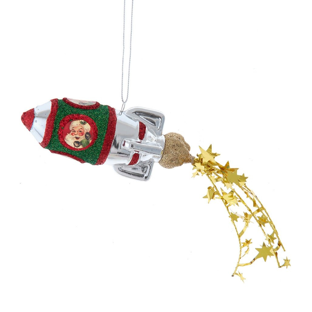 Santa Rocket Ornament