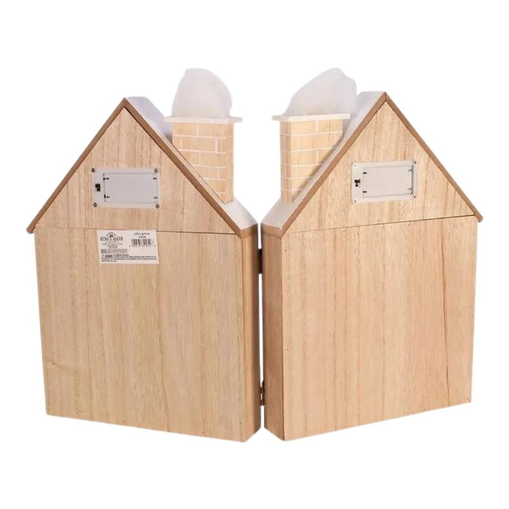 Battery-Operated Wooden LED Nativity Advent Calendar