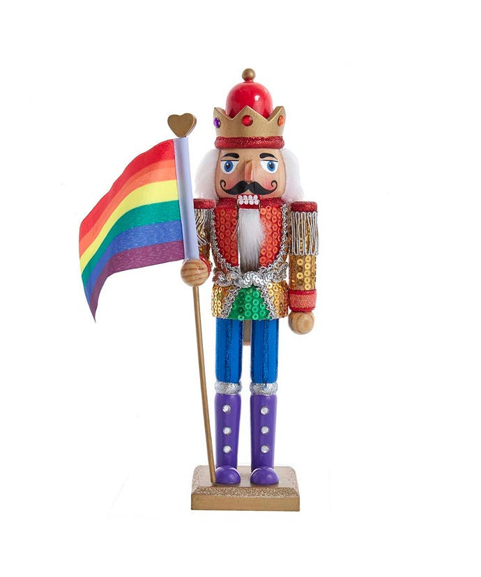 12" Gay Pride Nutcracker
