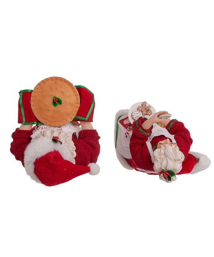 10.5" Fabriché™ Mr. and Mrs. Claus Dessert Set, 2-Piece Set

