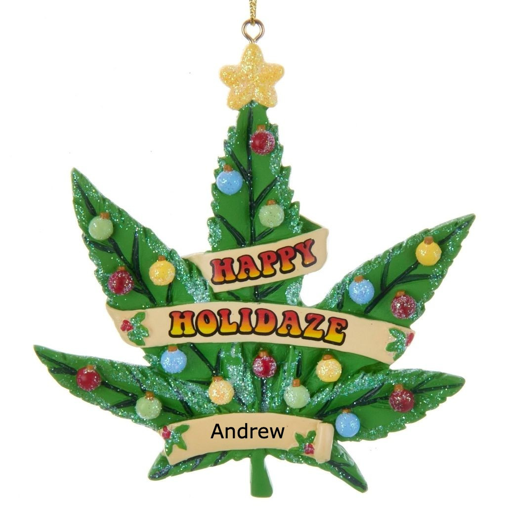 Personalized Happy Holidaze Ornament