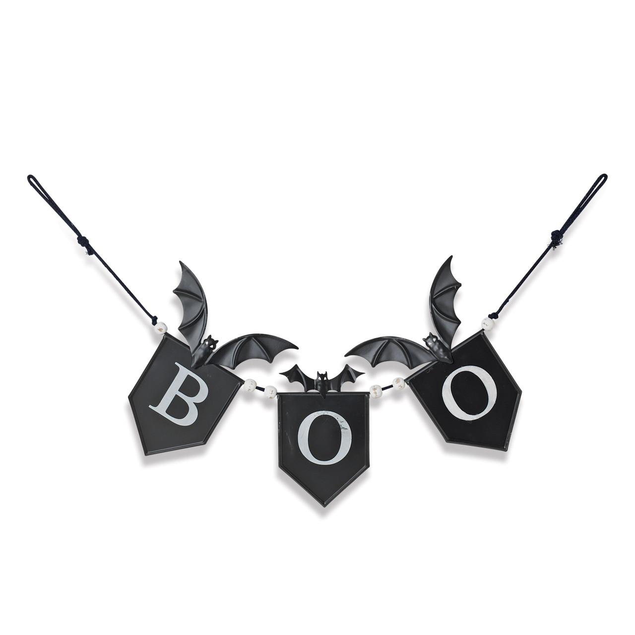 Metallic Halloween Boo Banner
