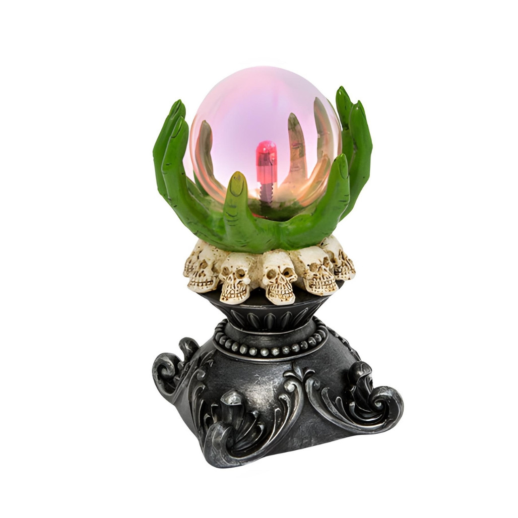 Green Hands Holding A Plasma Globe