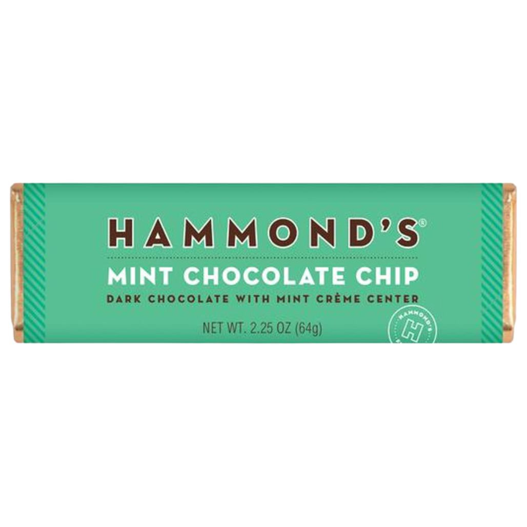 Hammond's Candies Mint Chocolate Chip Chocolate Candy Bar