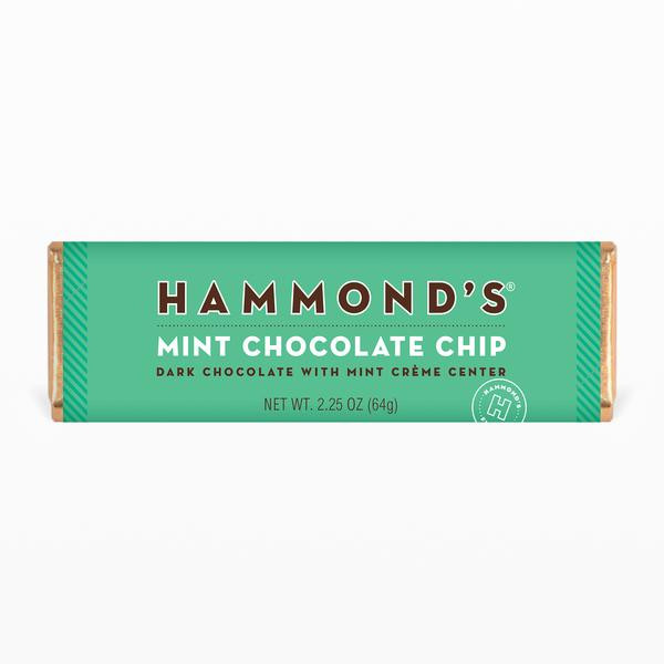 Hammond's Candies Mint Chocolate Chip Chocolate Candy Bar