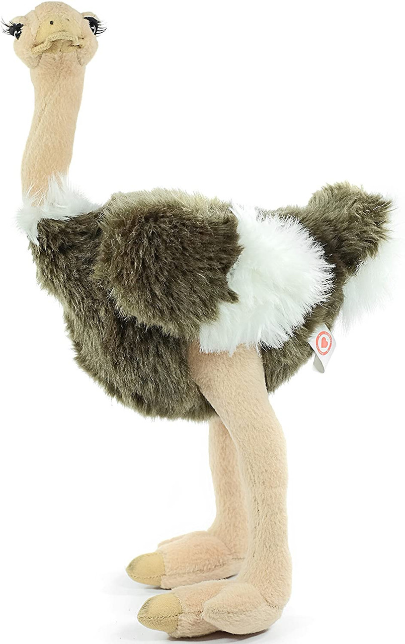 Ola The Ostrich - 11 Inch Realistic Looking Stuffed Animal Plush - by Tiger Tale Toys