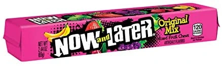 Now & Later Mixed Fruit Chewy Candy 2.44 oz.